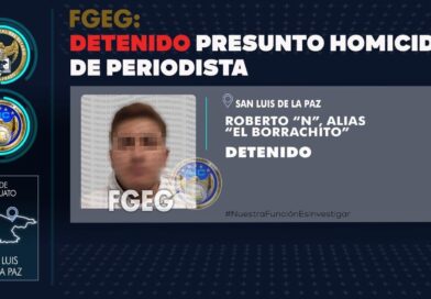 Cae presunto homicida del periodista Ernesto Méndez en San Luis de la Paz.