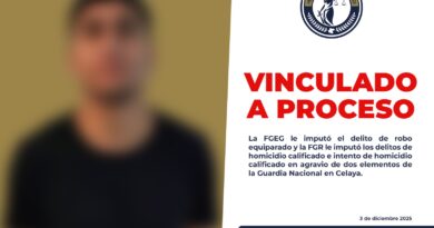 Detienen y vinculan a proceso a sujeto que atacó a balazos a dos Guardias Nacionales en Celaya.