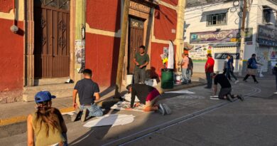 Realizan mural en Silao para promover el urbanismo táctico.