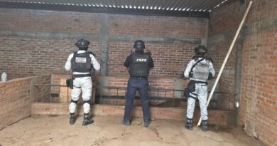 Fuerzas estatales y federales aseguran 55 mil litros de combustible y arsenal en territorio de «El Marro».