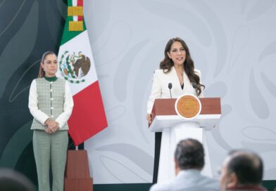Ante la presidenta de México, gobernadora de Guanajuato destaca 11 meses a la baja en incidencia delictiva.