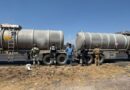 Fuerzas estatales y federales aseguran 90 mil litros de combustible en Apaseo el Grande.