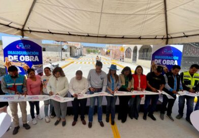 Melanie Murillo inaugura obras de pavimentación y drenaje en tres comunidades de Silao.
