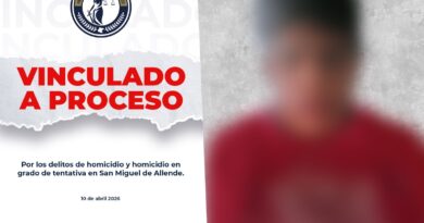 Detienen en San Miguel de Allende a sujeto que atacó a balazos a cuatro personas, entre ellas 2 menores de edad.