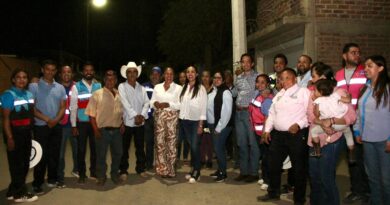 Municipio de Silao lleva alumbrado público a la comunidad de Lucero de Ramales.
