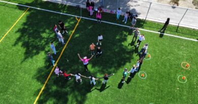Niñas y niños de Silao realizan actividades lúdicas, recreativas y deportivas durante la semana de Pascua.