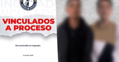 Juez vincula a proceso a dos sujetos por homicidio calificado en Irapuato.
