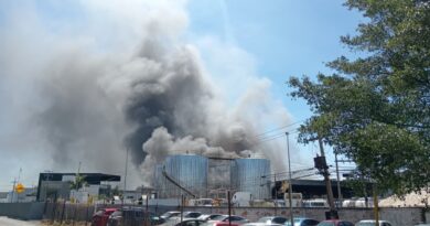 Fuerte incendio cerca de Refinería de PEMEX en Salamanca, provoca temor y alerta.