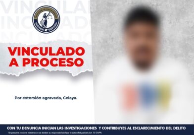 Detienen y vinculan a proceso a presunto extorsionador de comerciantes en Celaya.