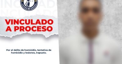 Vinculan a proceso penal a sujeto que agredió a dos hombres a balazos asesinando a uno de ellos, en Irapuato.
