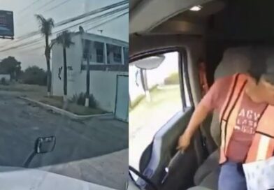 Investigan a policía estatal por su probable complicidad en robo de tráiler en la León-Silao.