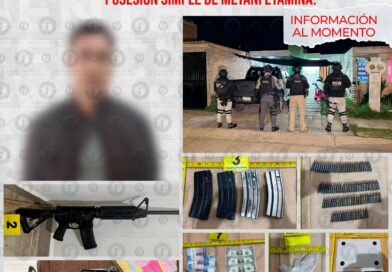 Vinculan a proceso penal a sujeto en posisión de arsenal, drogas y equipo táctico en San Felipe.