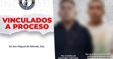 Vinculan a proceso a dos presuntos homicidas en San Miguel de Allende.