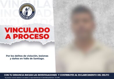Presunto agresor sexual es vinculado a proceso penal en Valle de Santiago.