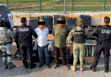 En Operativo Blindaje Guanajuato aseguran más de 400 mil dosis de droga y detienen a dos personas.