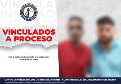 Vinculan a proceso a dos sujetos por doble feminicidio e intento de feminicidio en León.