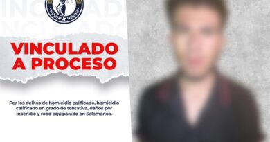 Detienen y vinculan a proceso a sujeto que incendió un billar y asesinó a dos personas en Salamanca.