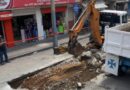 SAPAL realiza obras de reparación en calle Miguel Alemán tras socavón en el pavimento.