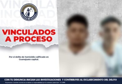 Vinculan a proceso a dos sujetos que habrían asesinado a un hombre en la ciudad de Guanajuato.
