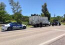 Elementos de la Policía Estatal de Caminos aseguran combustible ilegal en carreteras de Pénjamo.