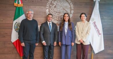 Libia Dennise se reúne con Omar Garcia Harfuch para fortalecer coordinación con gobierno federal en materia de seguridad.