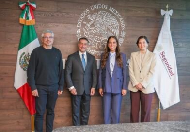 Libia Dennise se reúne con Omar Garcia Harfuch para fortalecer coordinación con gobierno federal en materia de seguridad.