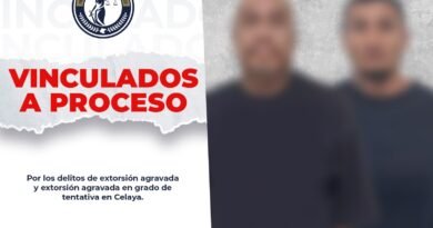 Dos presuntos extorsionadores son vinculados a proceso en Celaya. Las denuncias permitieron identificarlos.