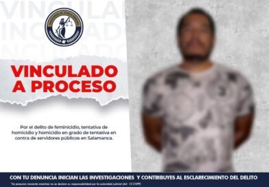 Fiscalía logra vincular a proceso a sujeto por asesinar a familiar y atentar contra una policía en Salamanca.