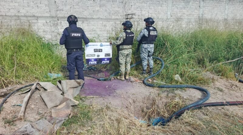 Aseguran 12 mil litros de hidrocarburo, una toma clandestina y vehículos en Villagrán.