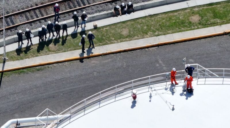 Aseguran 59 millones de litros de combustible en empresa importadora y almacenadora de San José Iturbide.