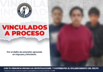 Vinculan a proceso a tres sujetos que extorsionaban comerciantes en Irapuato y Moroleón.