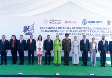 Guanajuato reitera la colaboración con ejercito y GN durante toma de protesta de mandos militares en Irapuato.