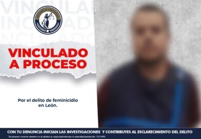 Vinculan a proceso a presunto feminicida en la ciiudad de León.