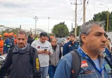 Trabajadores de la Termoeléctrica en Salamanca se manifiestan por reubicación a otros centros de trabajo.