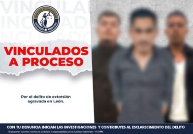 Detienen a tres sujetos por el delito de extorsión en la ciudad de León