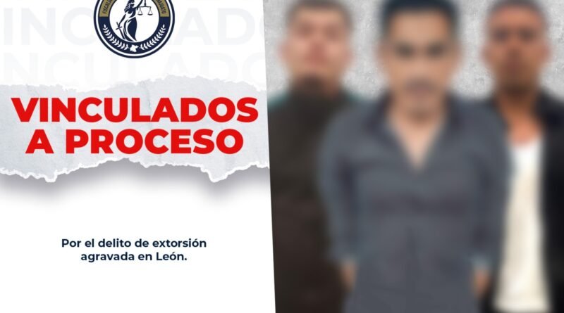 Detienen a tres sujetos por el delito de extorsión en la ciudad de León